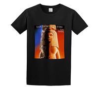 HANXI Earth Wind Lets Groove Unisex 100% Cotton Short-Sleeve T-Shirts Black S
