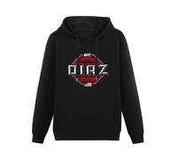 HANXI Fighter Nate Diaz Octave Hoody Unisex Ptinted Hoodies Long Sleeve Men's Hooded with Pocket Black S