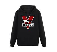 HANXI INGSOC 1984 George Orwell Fictional Novel English Socialism Hoody Unisex Long Sleeve Hooded with Pocket Black S