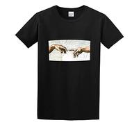 HANXI Keeping in Touch Unisex 100% Cotton Short-Sleeve T-Shirts Black M