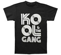 HANXI Kool and The Gang Records Logo Mens T-Shirt Black L