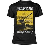 HANXI Marduk Iron Dawn T-Shirt, Front & Back Print71775 Unisex 100% Cotton Short-Sleeve T-Shirts Black L