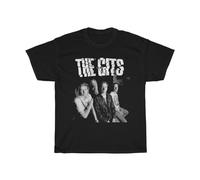 HANXI Rumin Men's The GITS Band Promo Shot Album Graphic Black T-Shirt Unisex S-3Xl T-Shirt Balck Unisex 100% Cotton Short-Sleeve T-Shirts Black M
