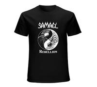 HANXI Samael Rebellion Album Mens Outdoor Graphic T Shirt Black L