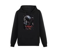 HANXI The Crow Poster Movie TV Hoody Unisex Ptinted Hoodies Long Sleeve Men's Hooded with Pocket Black XXXL