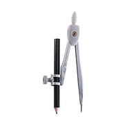 hanxiaoyishop Compas Compas Professionnel de 4,7 Pouces for la Compas de géométrie de précision for la géométrie Dessin Technique Drafting et Plus, Crayon Inclus Fourniture Scolaire