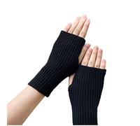 HANXIULIN Mitaines sans doigts chauffe-pouls - Manchettes thermiques - En tricot - Pour femmes et filles
