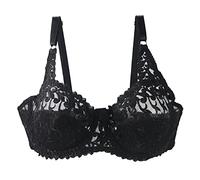HANXIULIN Soutien-gorge push-up pour femme - Fermeture avant - Sans coutures - Soutien-gorge push-up - Soutien-gorge push-up - Soutien-gorge pour femme - Avec armatures - Bonnet profond, Noir , 120A