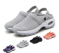 HANYILI Sabots orthopédiques pour Femmes avec support à Coussin d'air pour réduire la Pression du Dos et des Genoux, Chaussures orthopédiques à Coussin d'air (Gris,EU-36)
