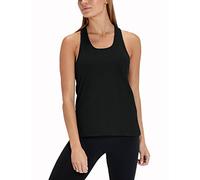 Hanyomo Femmes Racerback Gilet Entraînement Débardeurs Aptitude Maillot Athlétique Sans manches Salle de sport Hauts de yoga Noir M