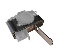 Hanzete Étui de protection pour appareil photo portable Style rétro Sac de transport Ouverture par le bas Design avec épaule S Remplacement pour Nikon Zf/Z f, Noir