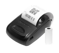 Hanzete Imprimante de reçus portable 58 mm Imprimante thermique mobile sans fil BT Mini Billet d'impression compatible avec Android iOS Windows avec 1 rouleau de papier thermique pour restaurant,