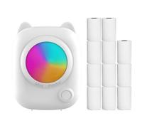 Hanzete Mini imprimante thermique instantanée d'étiquettes BT sans fil compatible avec l'application Android ou iOS Prend en charge les étiquettes de reçu, mémo, autocollants, notes, listes,