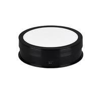 Hanzete Présentoir rotatif motorisé de 20 cm Capacité de charge de 10 kg Plateau tournant à 360° avec lumière LED pour produits de photographie, affichage vidéo en direct