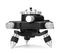 Hanzete Support rotatif à 360° en alliage d'aluminium Base 6,35 mm Interface Réglage fin Trépied pour niveau