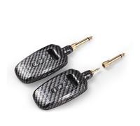 Hanzete Système de guitare sans fil rechargeable 2,4 G portable UHF émetteur-récepteur pour guitare électrique, basse, instruments à vent électrique Transmission en temps réel Prise rotative à 270