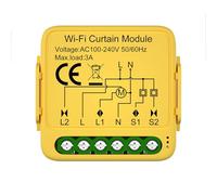 Hanzete Tuya Module de rideau Intelnt WiFi motorisé pour volet roulant Télécommande compatible avec Alexa et Assistant pour passerelles de commande vocale nécessaires