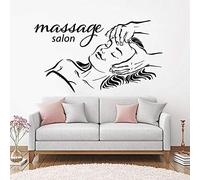 HANZHAO Beauté Spa Sticker Mural Vinyle Massage Salon Facial Fitness Relaxation Sticker Mural Massage Salon de Beauté Décoration Decal Murale Physique Mathématiques Étude Apprentissag 74X42CM