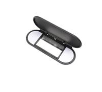 HANZOU Couvercle rétroviseur pare-soleil voiture, Convient for Mini, F54 F55 F56 F60 2015-2020, couvercle capuchon lampe toit, maquillage Housse de miroir de courtoisie pour pare-soleil(Black)