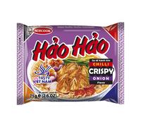 HAO HAO Nouilles instantanées saveur piment et oignon croustillant