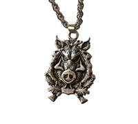 Hao Wu Xuan 1pcs Pendentif Sanglier à Dents de Chevreuil, Collier d’Animaux celtiques et Bijoux pour Hommes
