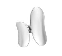 Hao Wu Xuan 2025 Tendance Minimaliste Argenté Anneaux Manchette pour Femmes Couples Créatif Lisse Géométrique Bijoux De Fête Cadeaux