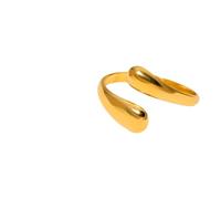 Hao Wu Xuan Anneaux d’Articulation empilables Ouverts pour Femmes, Anneau de déclaration réglable en Acier Inoxydable, hypoallergénique sans Nickel