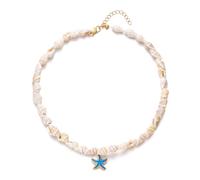 Hao Wu Xuan Bohème Plage Coquillage conque Perles Collier pour Les Femmes été océan Style Coquillage étoile de mer Pendentif Ras de Cou Vaion Party Bijoux
