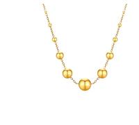 Hao Wu Xuan Boules de Perles imperméables Station Collier Ras de Cou pour Femmes, Lien en Acier Inoxydable réglable, Cadeaux d’Anniversaire pour sa Femme