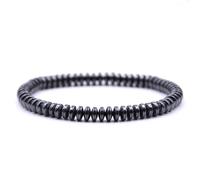 Hao Wu Xuan Bracelet Homme Hématite Slim Bracelet pour Hommes Santé Minceur Bracelets Femmes Empilage Bracelet Bracelet Perlé