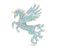 Hao Wu Xuan Broche Pégase Épingle élégante Épingle de poney Dame Décorations de sac à main Animaux Chevaux Cadeaux Souvenirs pour la famille Amis Broches licorne