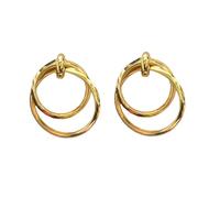 Hao Wu Xuan Cercles Pendentif Ras de Cou Boucles d’Oreilles Ensemble pour Femmes Bijoux De Mode Styles Tendance Collier Accessoires De Vacances 487