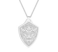 Hao Wu Xuan Chaîne de Corde Collier Pendentif Lion Gardien Chinois pour Hommes Femmes Collier amulette Foo Dog Cadeau d’Ancre de Navire