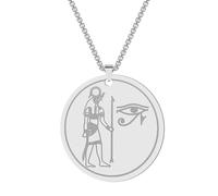 Hao Wu Xuan Chaîne de Corde Dieu Yeux d’Horus Ra Collier Hommes Femmes Saint Patron La synthèse du Pendentif Wadjet Égypte Ancienne Bijoux Cadeau