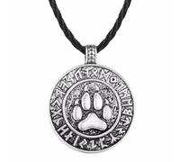 Hao Wu Xuan Chaîne de Corde Pendentif Slave Nostalgie Veles Symbole de Dieu Talisman Patte d’Ours Amulette Bijoux Vikings Mode Cadeau Collier Vintage
