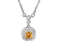 Hao Wu Xuan Chaîne de Cordes Europe et États-Unis Mode Mode Mode incrustée IA Collier carré Pendentif Dames Bijoux de Mode personnalisés Cadeaux Cadeaux