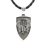 Hao Wu Xuan Chaîne de Cordes Mode Nostalgie Festival des amulettes Médaille de Bouclier Collier Guerrier Viking suédois Mode Russe Croix Slave Bijoux Cadeau