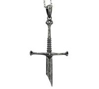 Hao Wu Xuan Collier d’homme Aragorn Modèle d’épée brisée Pendentif bijou pendentif bijou
