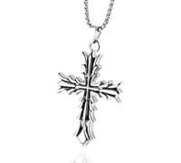 Hao Wu Xuan Collier de Mode Gothique Croix Pendentif Hip-hop Vintage personnalisé de la Rue Principale Accessoires Cadeaux pour Hommes et Femmes