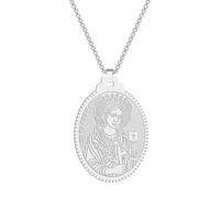 Hao Wu Xuan Corde chaîne Sainte Barbe médaillon Collier pour Les Femmes Religion Bijoux Amulette Mode Ancienne Hommes Pendentif Collier Cadeau