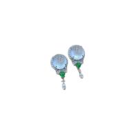 Hao Wu Xuan Design créatif Naturel Blanc Graine de calcédoine Boucles d’Oreilles pour Les Femmes Exquis Mode Boucles d’Oreilles Charm Party Bijoux Cadeau