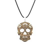 Hao Wu Xuan dongsheng 2018 Mode Classique Mexicain Sugar Skull Collier Jour De La Mort Squelette Pendentif Collier Hommes Breloque Bijoux Cadeaux