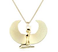 Hao Wu Xuan Égypte Ancienne déesse Isis Ailes Pendentif Patron Dieu Horus Collier Hommes Femmes Vintage prière amulette Bijoux Cadeau