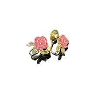 Hao Wu Xuan Fleur Rose Clip sur Boucle D’Oreille Mignon Femmes Fille Bijoux Femme Aretes Para Mujer