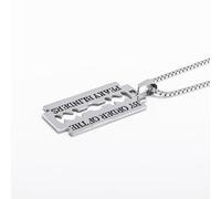 Hao Wu Xuan Gangster Mot de Passe Hommes Acier Inoxydable Lame Pendentif Collier Sang Design Mode Tendance Party Wear Bijoux Cadeau
