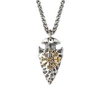 Hao Wu Xuan Hommes Viking Bouclier Boussole Collier Double Face Or Couleur Nordique Lance pendentifs s Marteau amulette Bijoux scandinaves