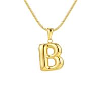 Hao Wu Xuan Lettre Initiale Pendentif Collier pour Femmes Mini Alphabet Hypoallergénique Collier Bijoux Mode