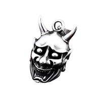 Hao Wu Xuan Masque du Diable de l’Enfer, pendentif de manche, cou, rire maléfique, pendentif classique d’homme