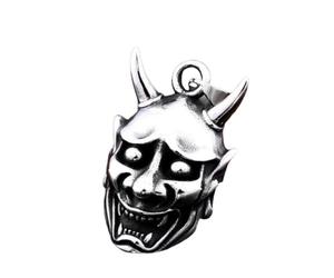 Hao Wu Xuan Masque du Diable de l’Enfer, pendentif de manche, cou, rire maléfique, pendentif classique d’homme