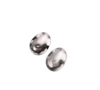 Hao Wu Xuan Mat Oversize Clous Boucle d’Oreille Acier Inoxydable Hypoallergénique, Géométrique Ovale Femmes Boucles d’Oreilles Minimaliste